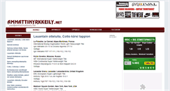 Desktop Screenshot of ammattinyrkkeily.net