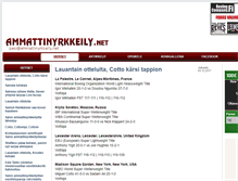 Tablet Screenshot of ammattinyrkkeily.net